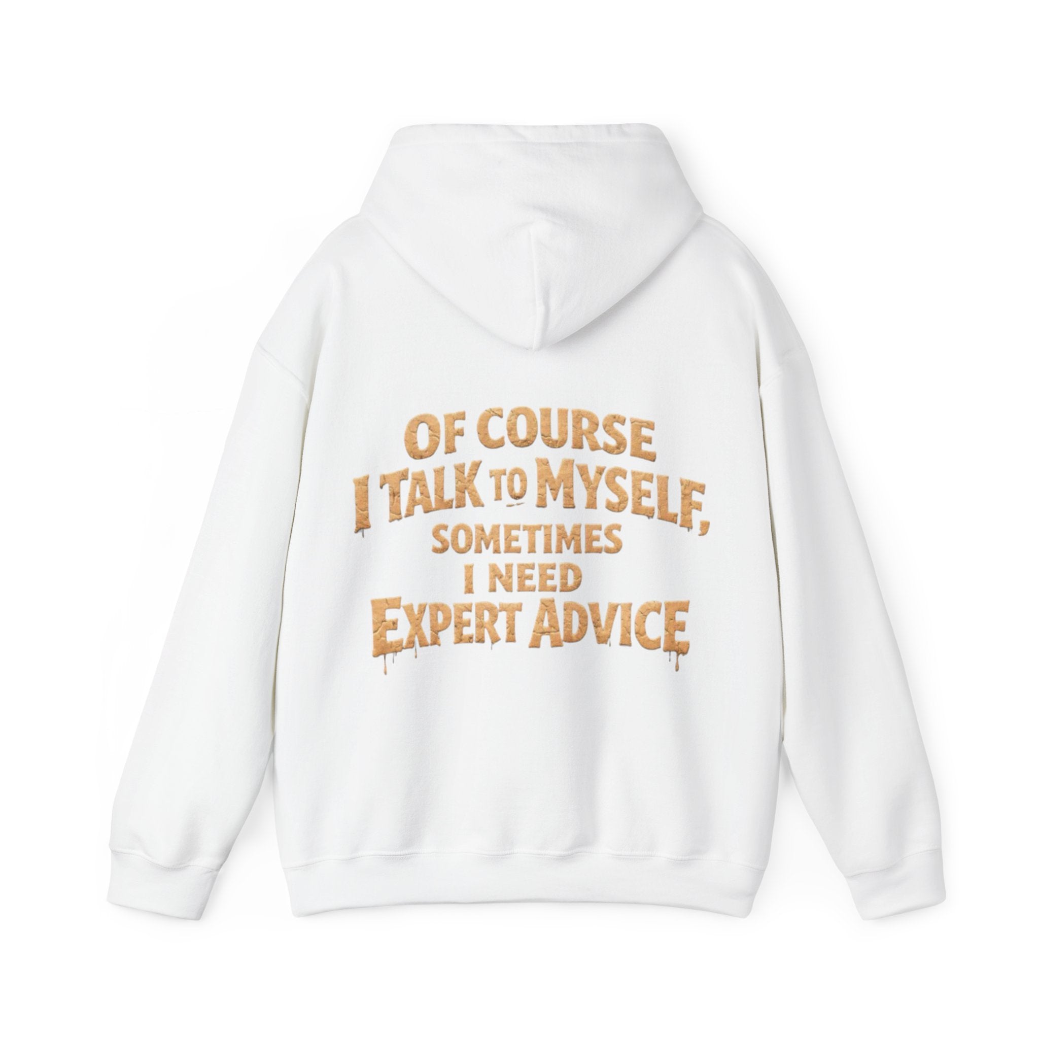 Funny "I Talk to Myself" Adult Hoodie — Expert Advice Graphic Sweatshirt