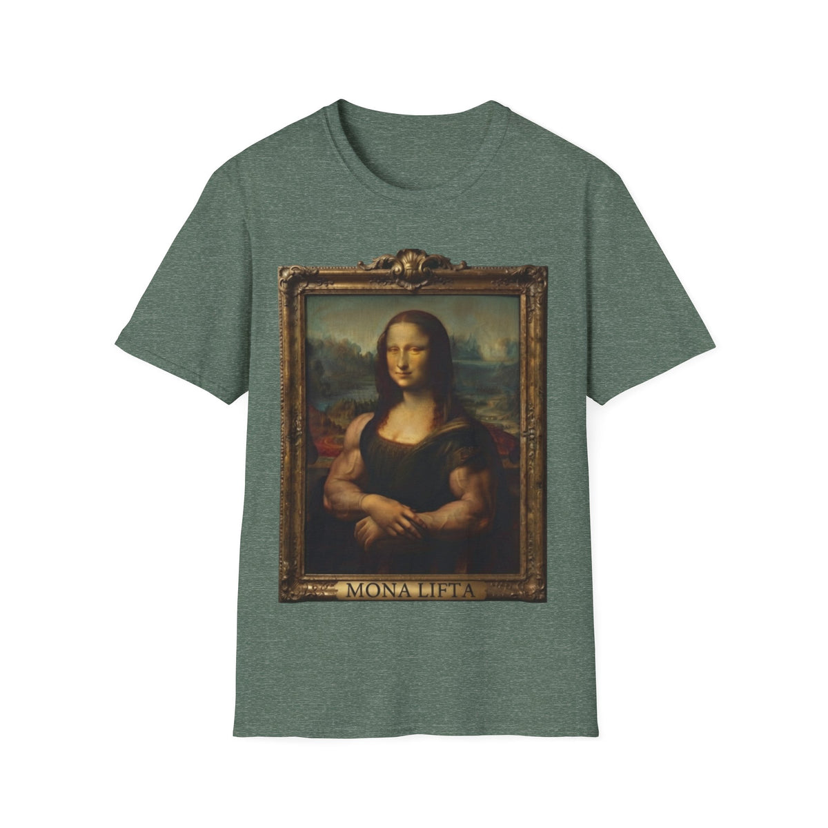 Mona Lisa Portrait Adult T-Shirt — Classic Renaissance Art Tee