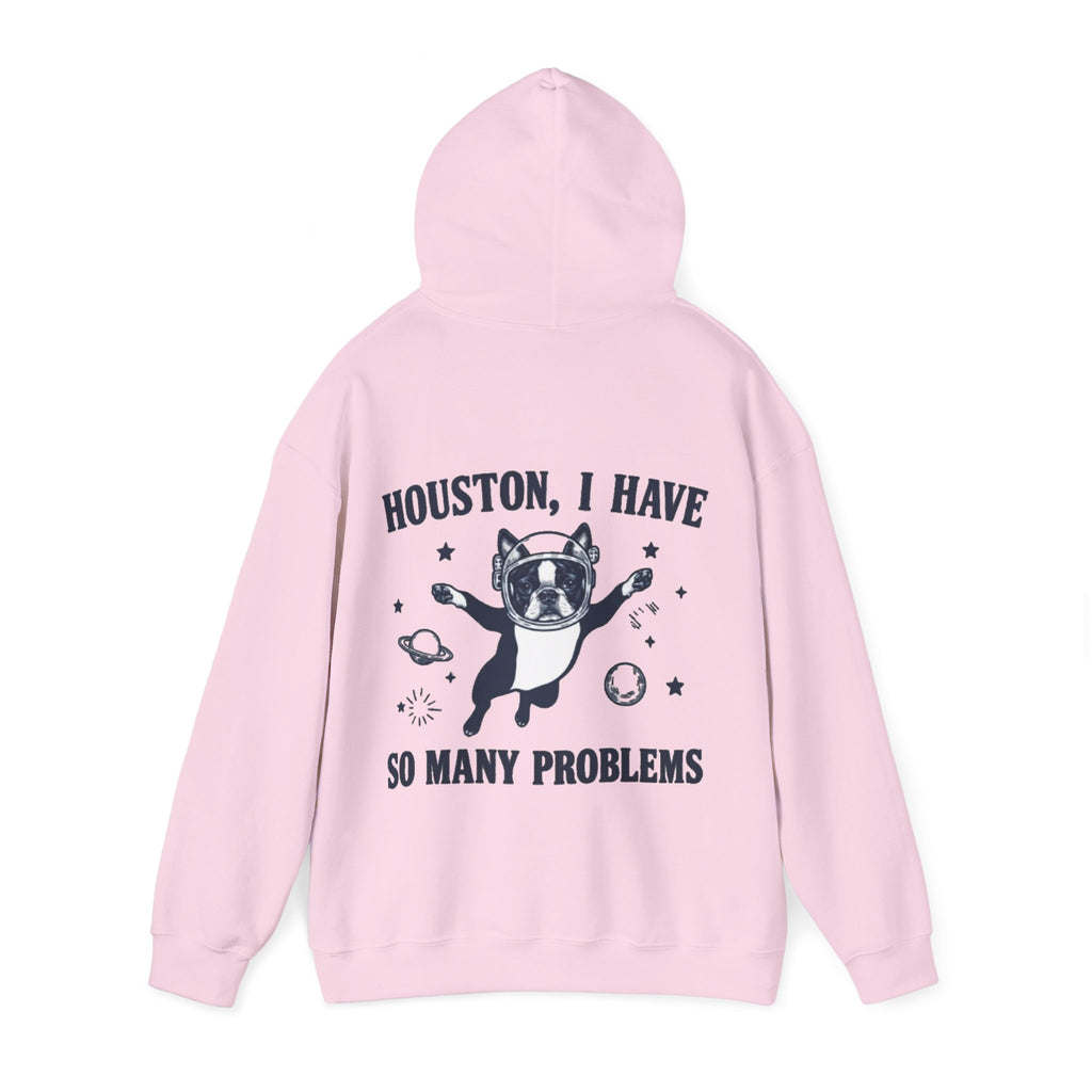 Houston, I Have So Many Problems Adult Hoodie — Funny Space French Bulldog Graphic Hoodie