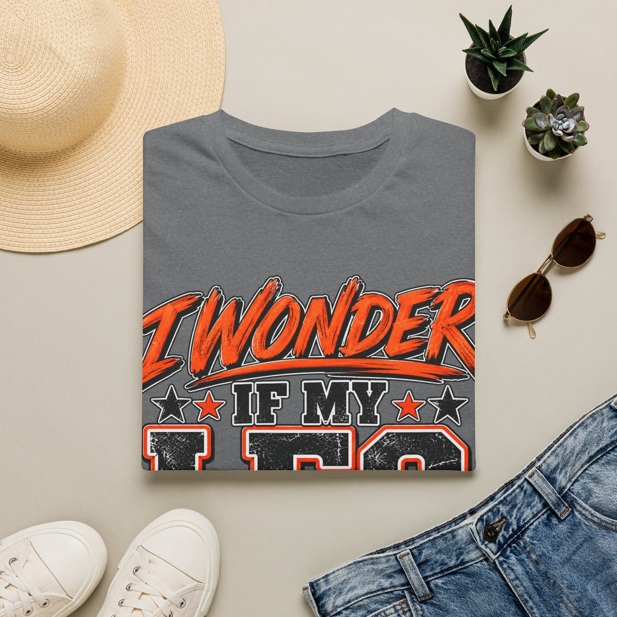 Graphic Adult T-Shirt — "I Wonder If My Leg Misses Me Too" Retro Sports Tee