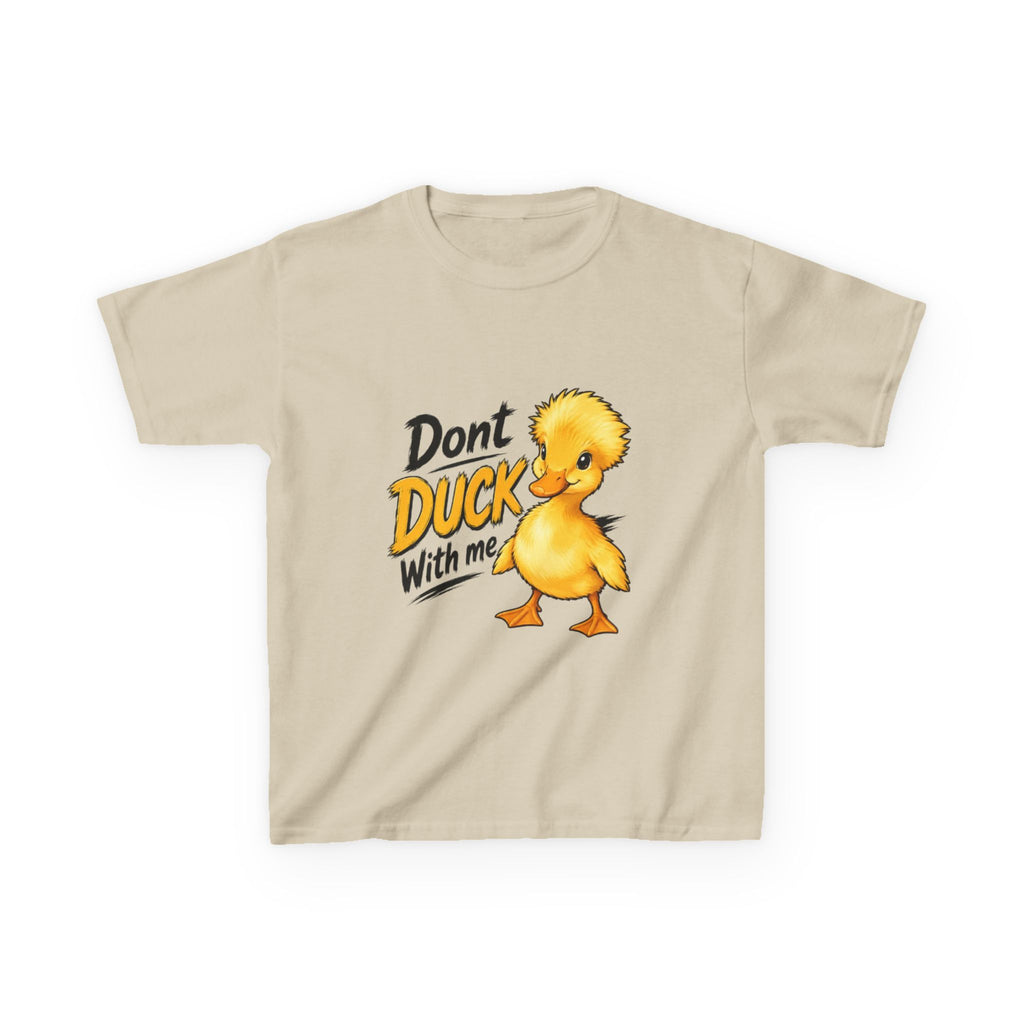 Kids Tee — “Don't Duck With Me” Cute Angry Duck Graphic