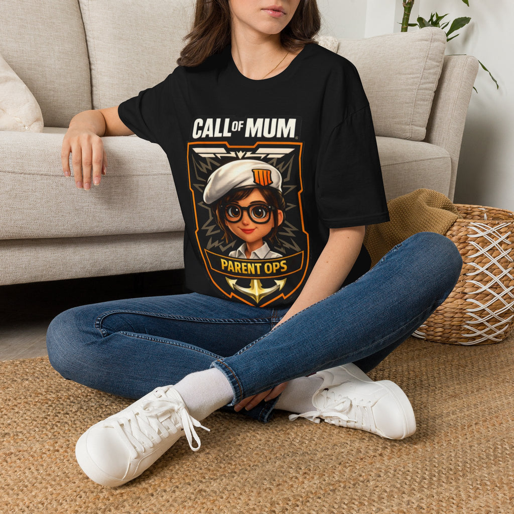 Call of Mum Adult T-Shirt — Gamer Mom "Parent Ops" Graphic Tee