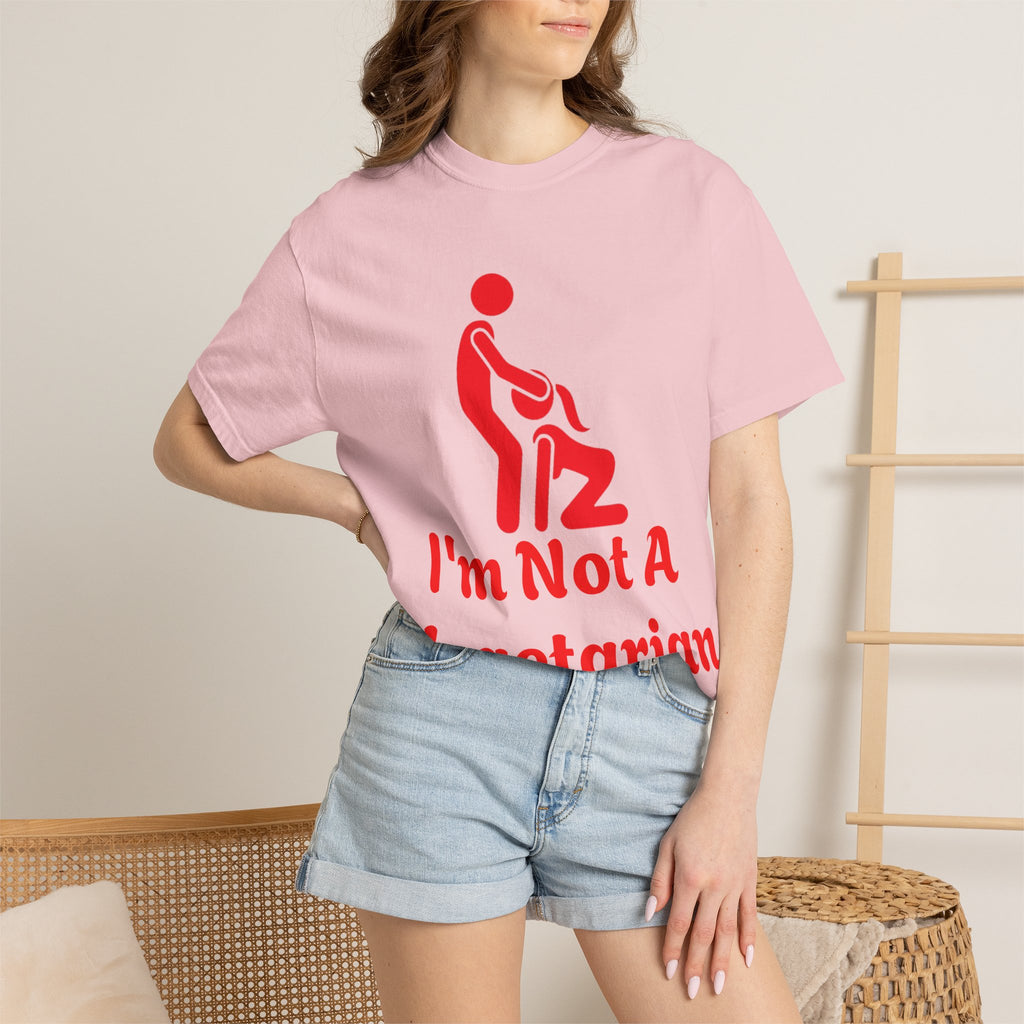 Graphic Adult T‑Shirt — "I'm Not A Vegetarian" Funny Meat Lover Tee