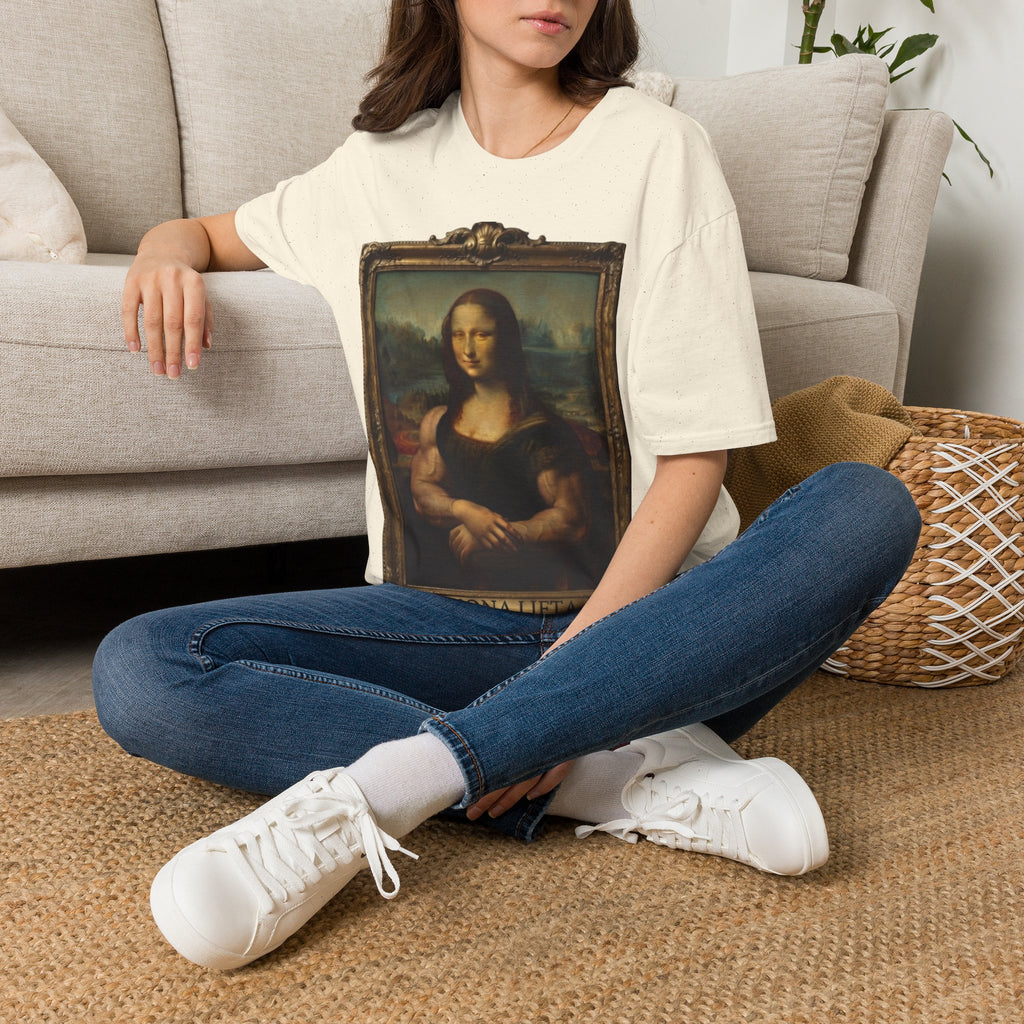 Mona Lisa Portrait Adult T-Shirt — Classic Renaissance Art Tee