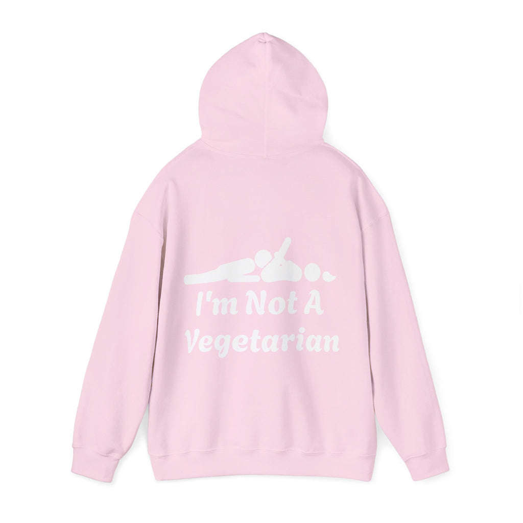 Classic White Adult Hoodie — i'm Not A Vegetarian