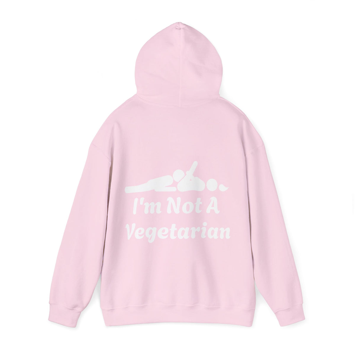 Classic White Adult Hoodie — i'm Not A Vegetarian