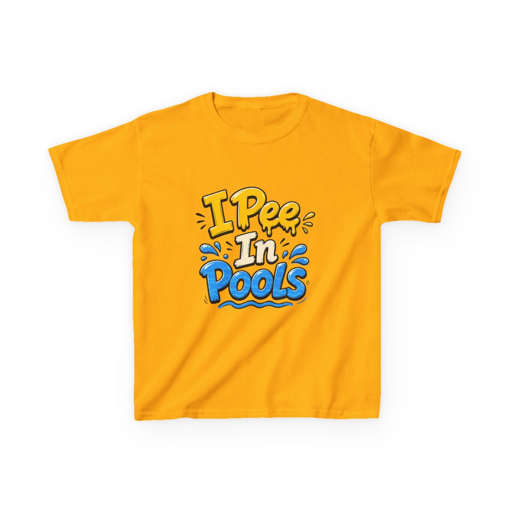 Kids Tee — "I Pee In Pools" Funny Summer Swim Shirt