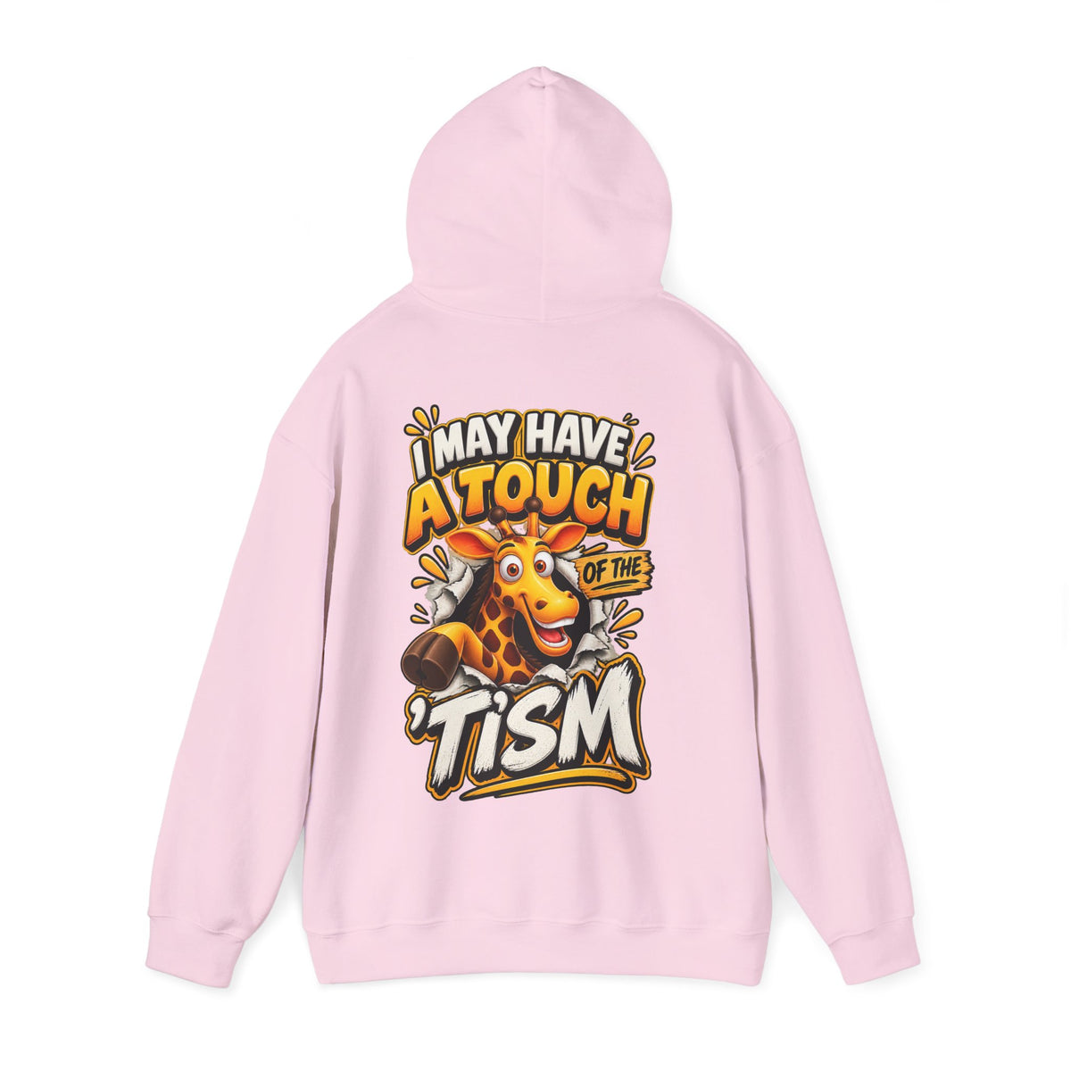 Giraffe 'I May Have a Touch of the Tism' Graphic Adult Hoodie