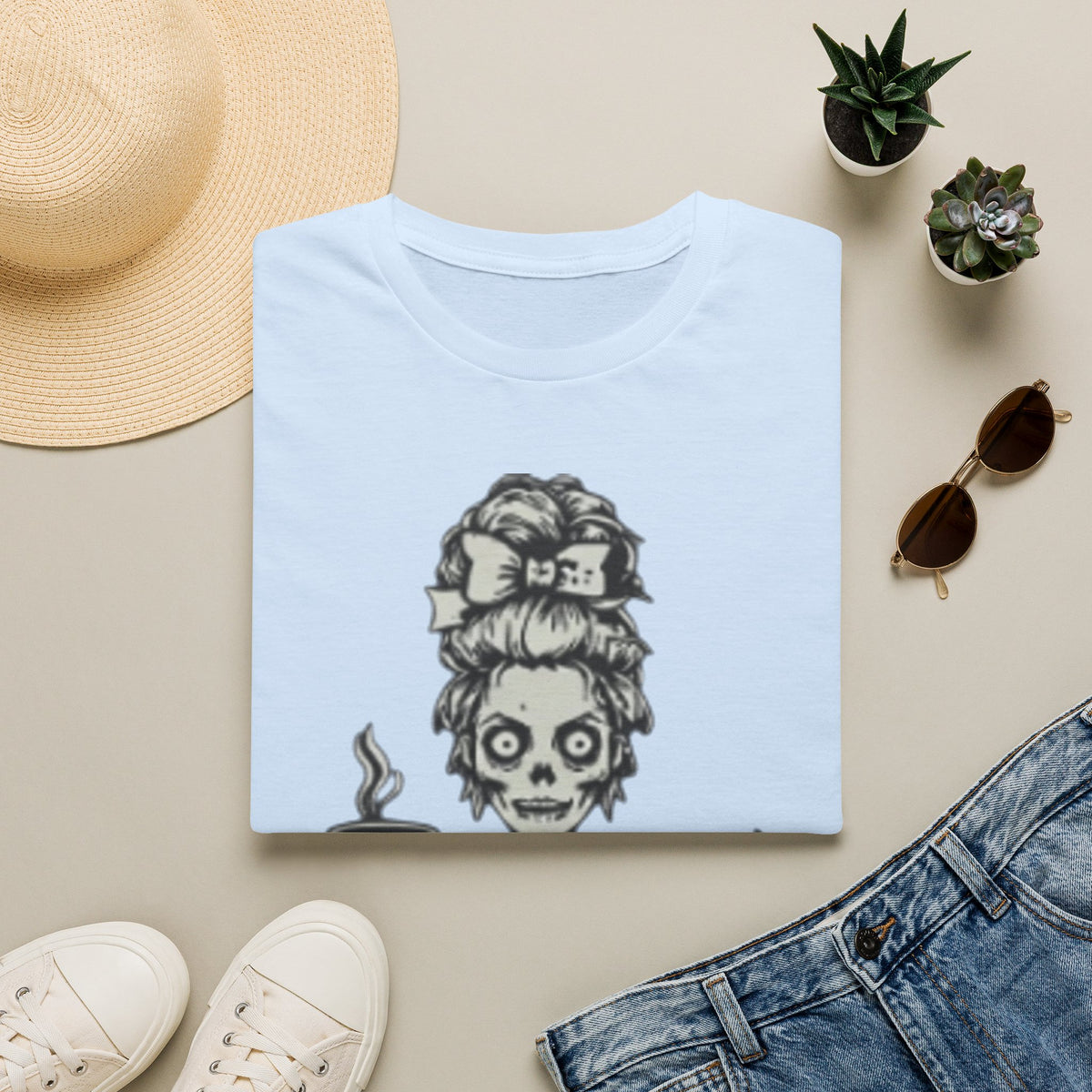 Mombie Adult T-Shirt — Cute Spooky Mom Graphic Tee ("Mommy")