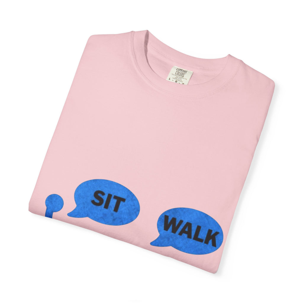Disabled Veteran & Service Dog T-Shirt — "Sit / Walk" Graphic Tee