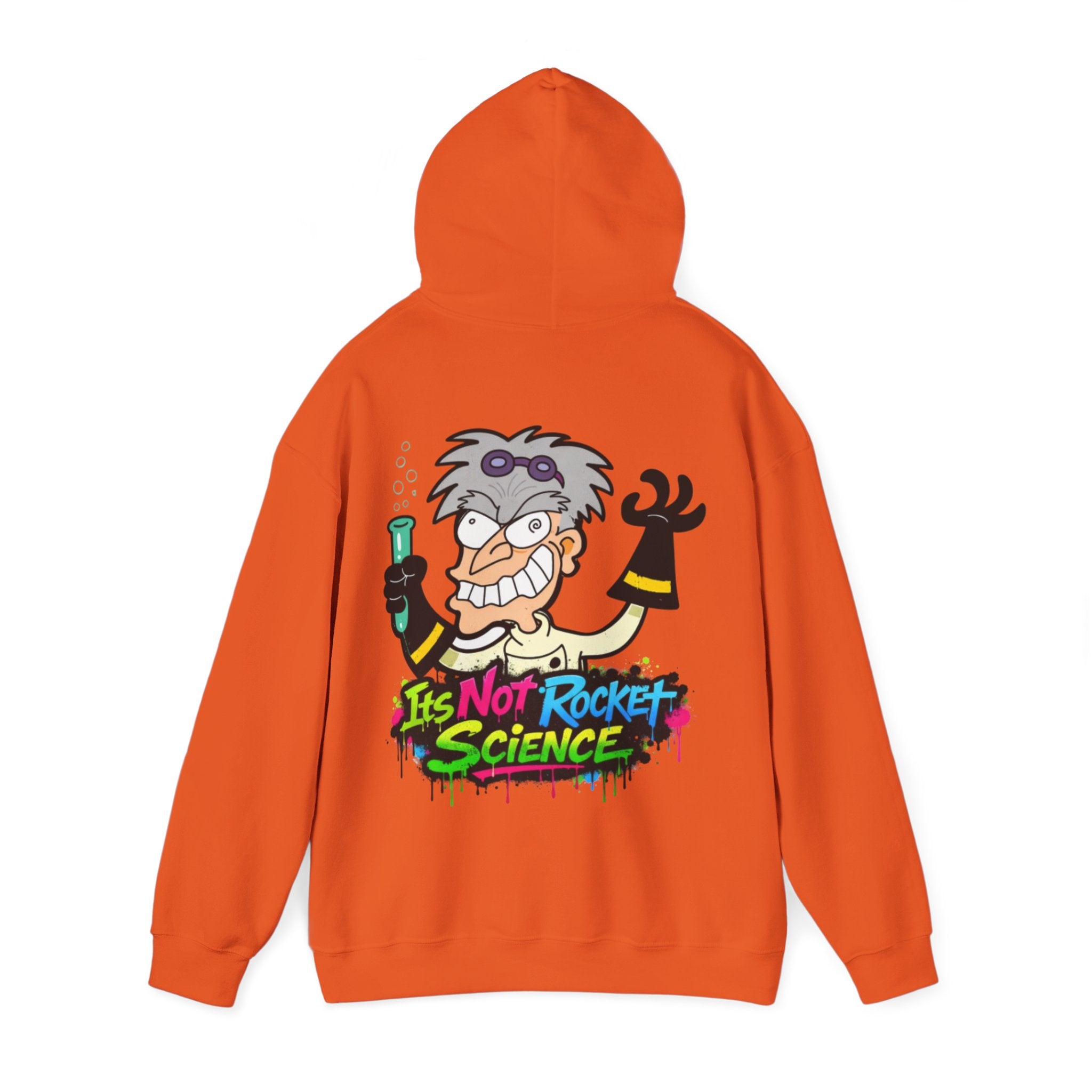 Mad Scientist Adult Hoodie — "It's Not Rocket Science" Graphic Pullover