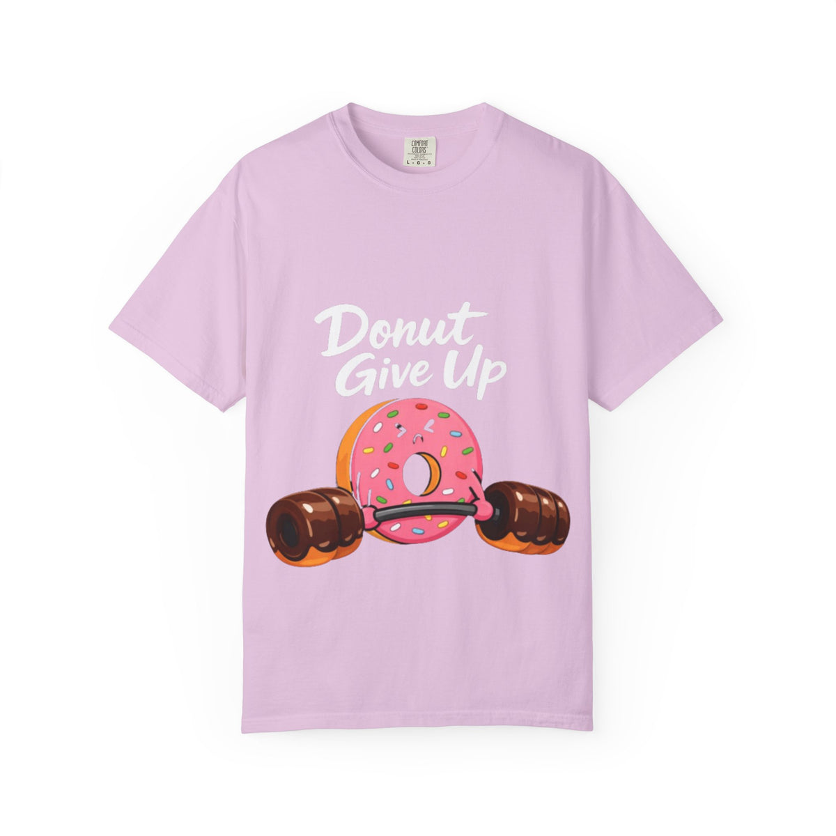 Donut Give Up Adult T-Shirt — Funny Fitness Donut Graphic Tee
