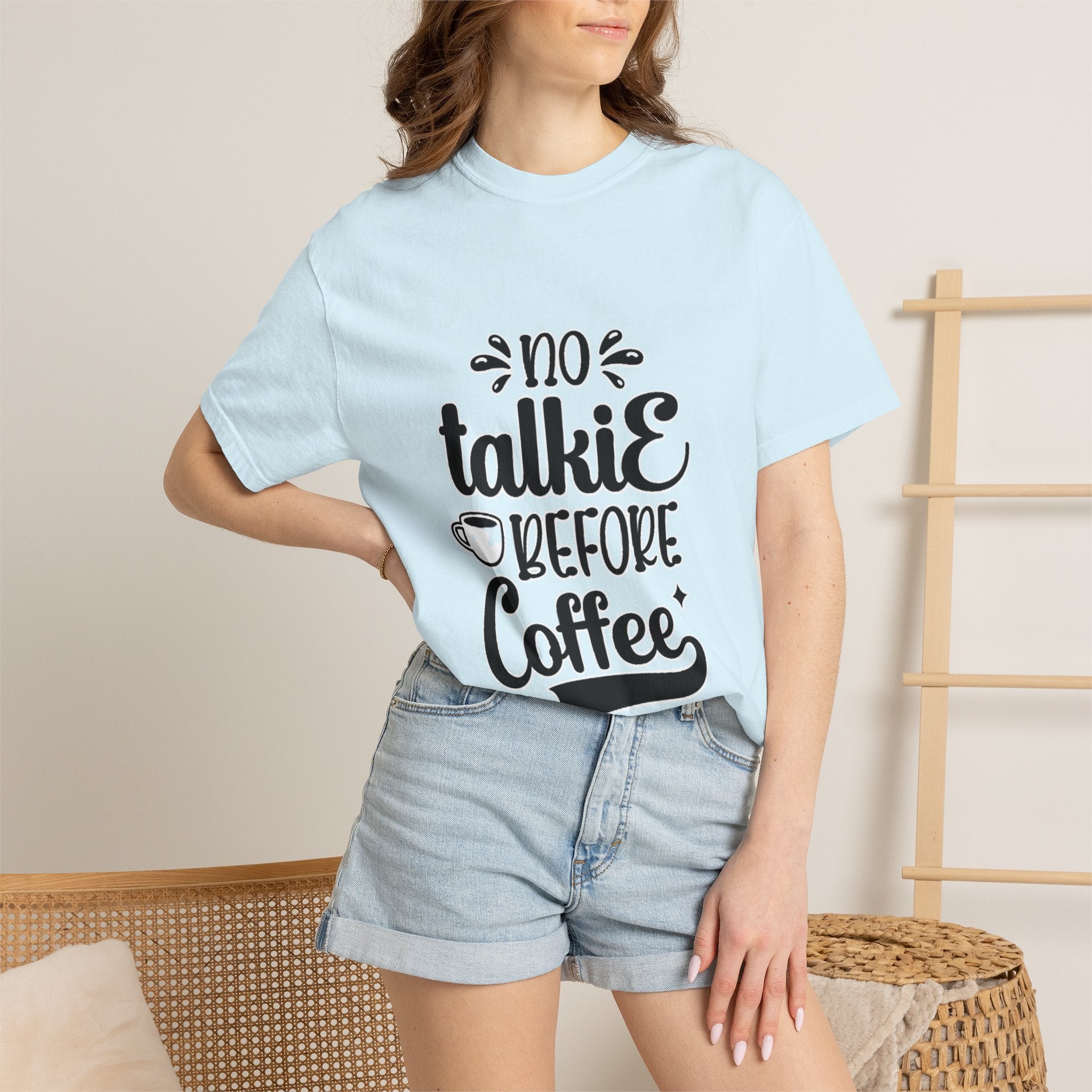 No Talkie Before Coffee Adult T-Shirt