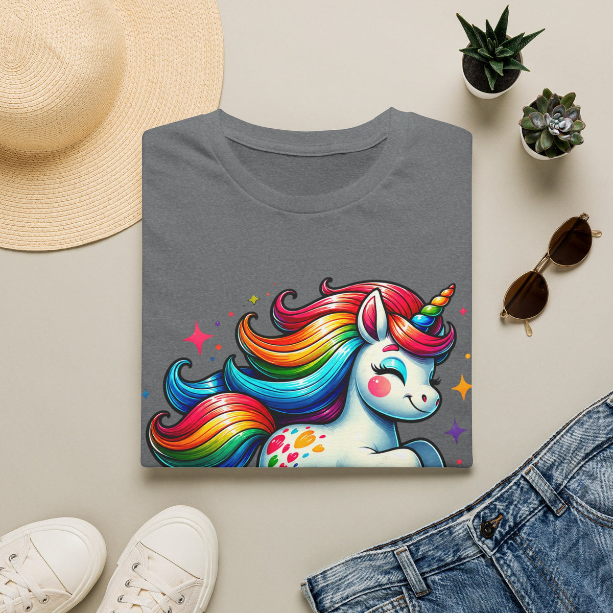 Funny Unicorn Chaser Adult T-Shirt — Rainbow Magical Unicorn Tee