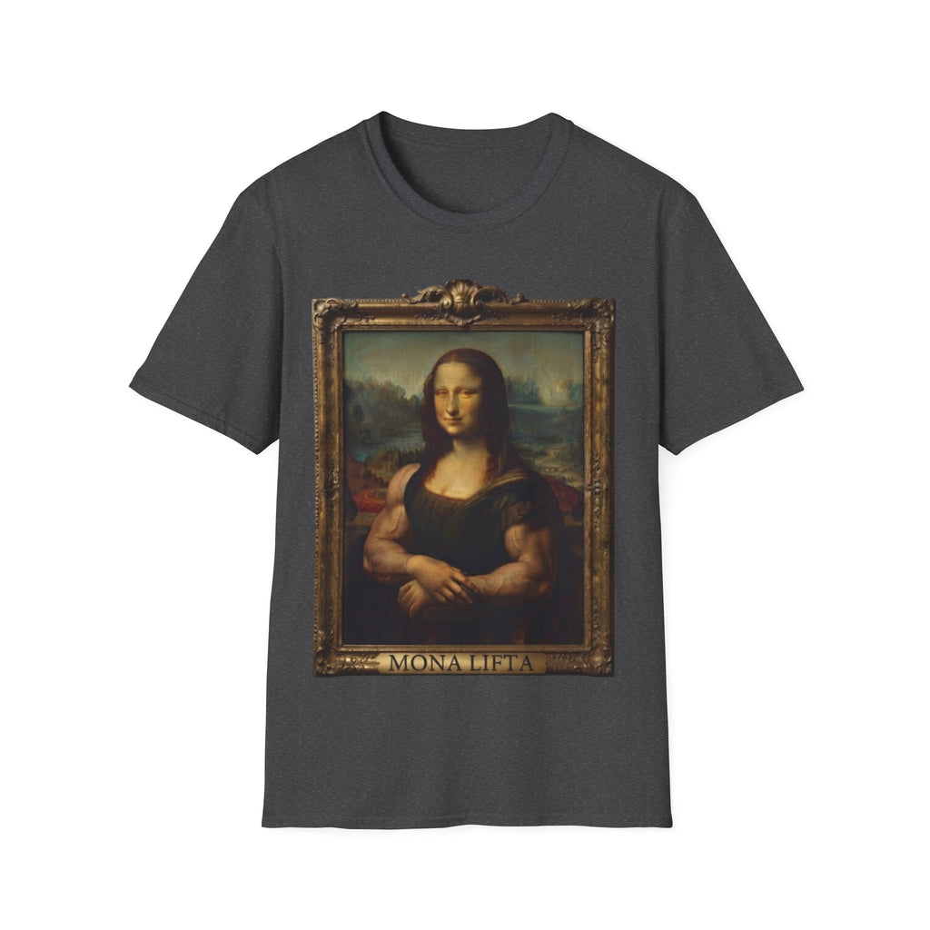 Mona Lisa Portrait Adult T-Shirt — Classic Renaissance Art Tee