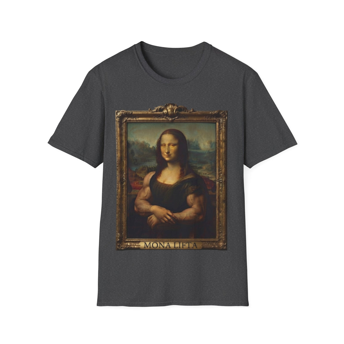 Mona Lisa Portrait Adult T-Shirt — Classic Renaissance Art Tee