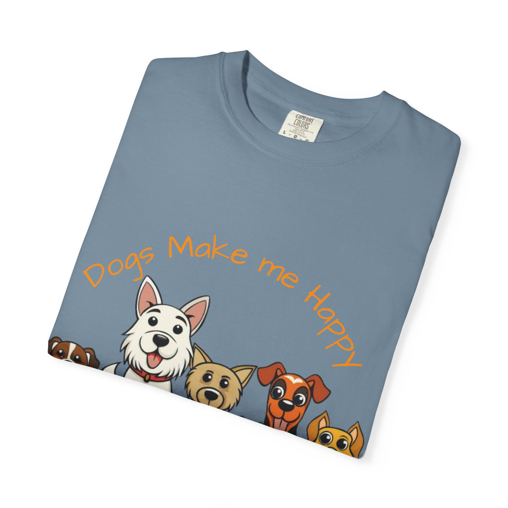 Dog Lover Tee — "Dogs Make Me Happy, Humans Make My Head Hurt" Graphic Adult T-Shirt