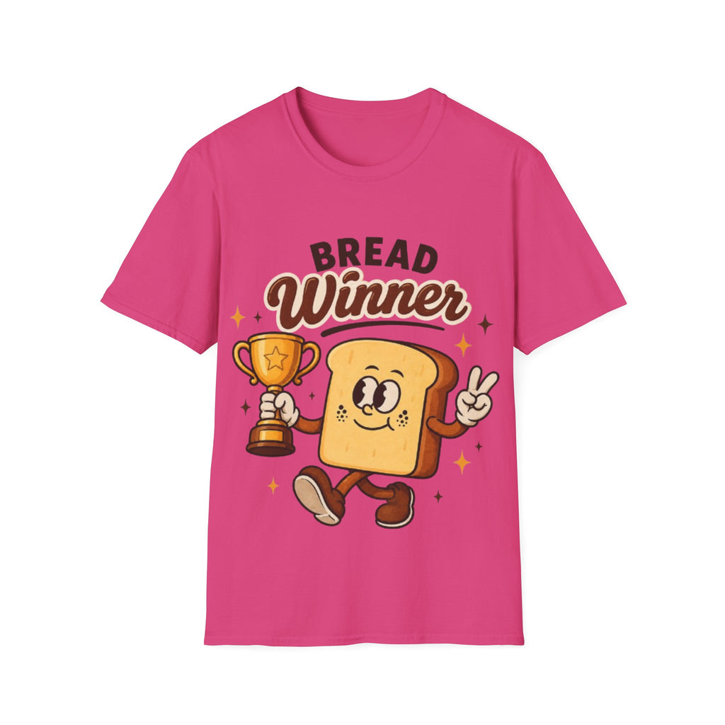 Bread Winner Adult T‑Shirt — Funny Toast Cartoon Tee for Bakers & Breakfast Lovers